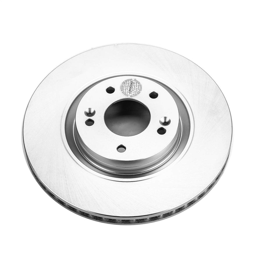 Power Stop JBR1554EVC Genuine Geomet Coated Front Brake Rotor For Hyundai Azera, Hyundai Nexo, Hyundai Sonata, Hyundai Tucson, Kia Cadenza, Kia Optima, Kia Sportage [Model Specific]