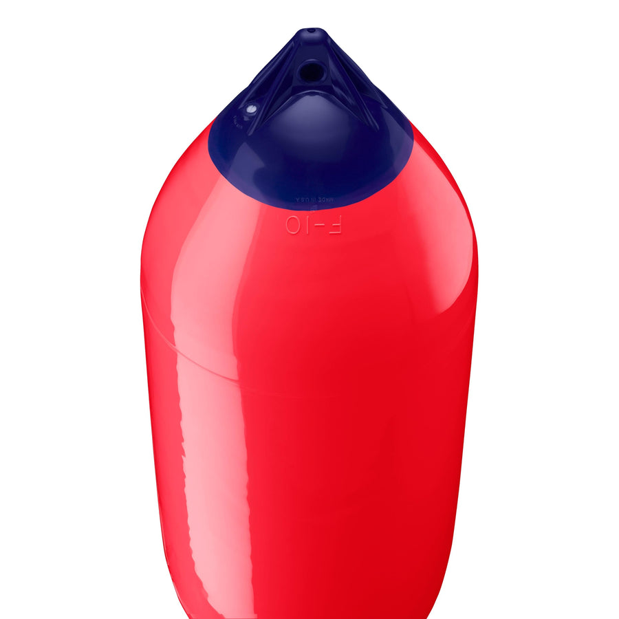 F-10 Standard Polyform Boat Fender Blue Ropehold - Red