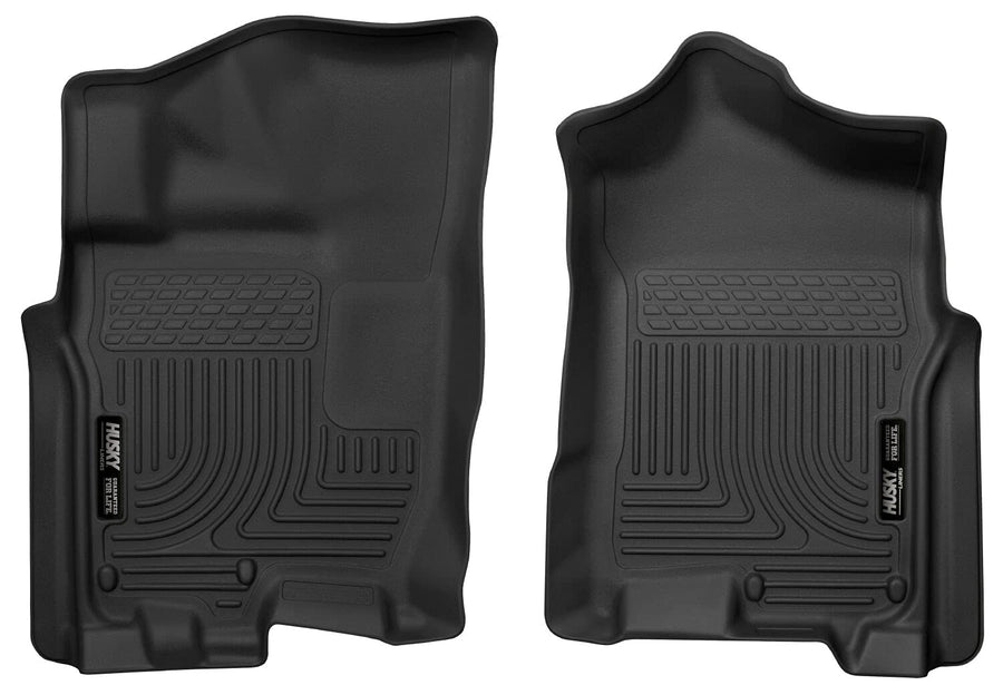 Husky Liners Floor Mats X-act Contour | Fits 2017-2024 Nissan Titan Extended & Crew CAB ONLY; 2016-2024 Titan XD Crew CAB ONLY; 2017-2019 Titan XD Extended CAB ONLY | Front Row, 2-pc Black - 55451