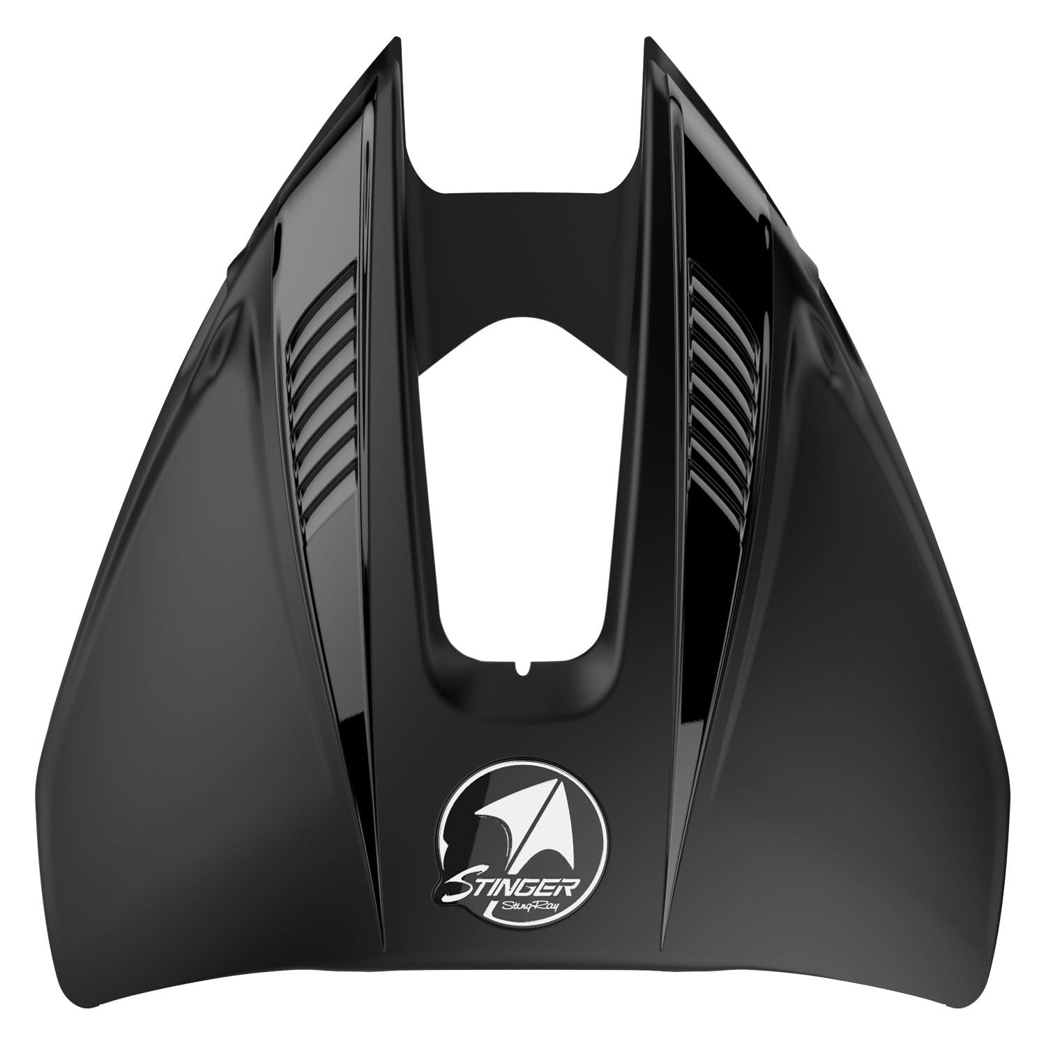 Stinger HYDROFOILS - STINGRAY Hydrofoils for 4-300 hp Boats (Black) - Engine Stabilizer Fins for Outboard/Outdrive Motors - Made in The USA