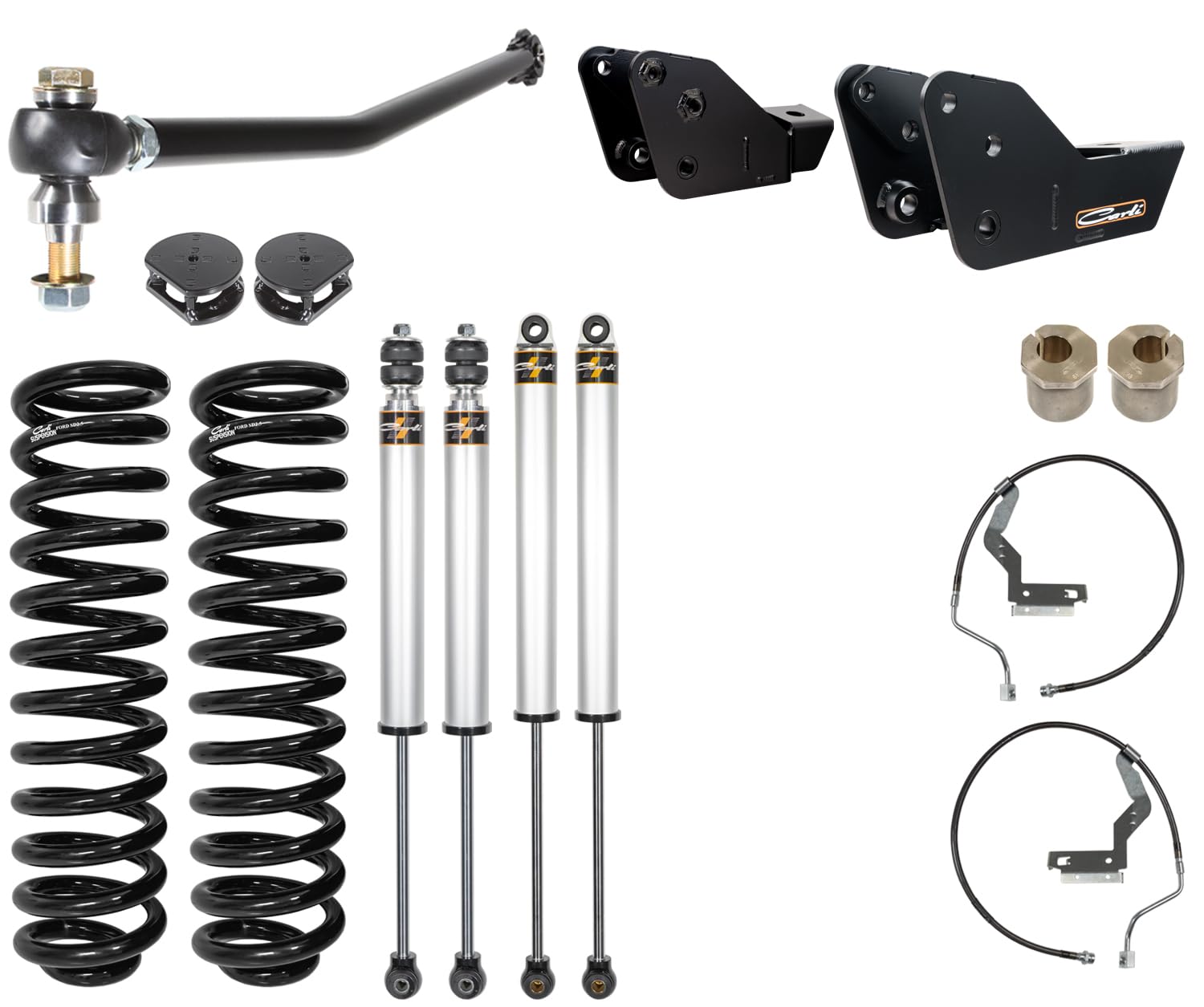 Carli Leveling Commuter Suspension, 3.5” Lift, 2023+ Ford F250/F350, Pap
