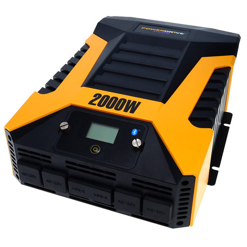 2000 Watt PowerDrive Power Inverter, PWD2000P with Bluetooth Wireless Tech and Remote Control