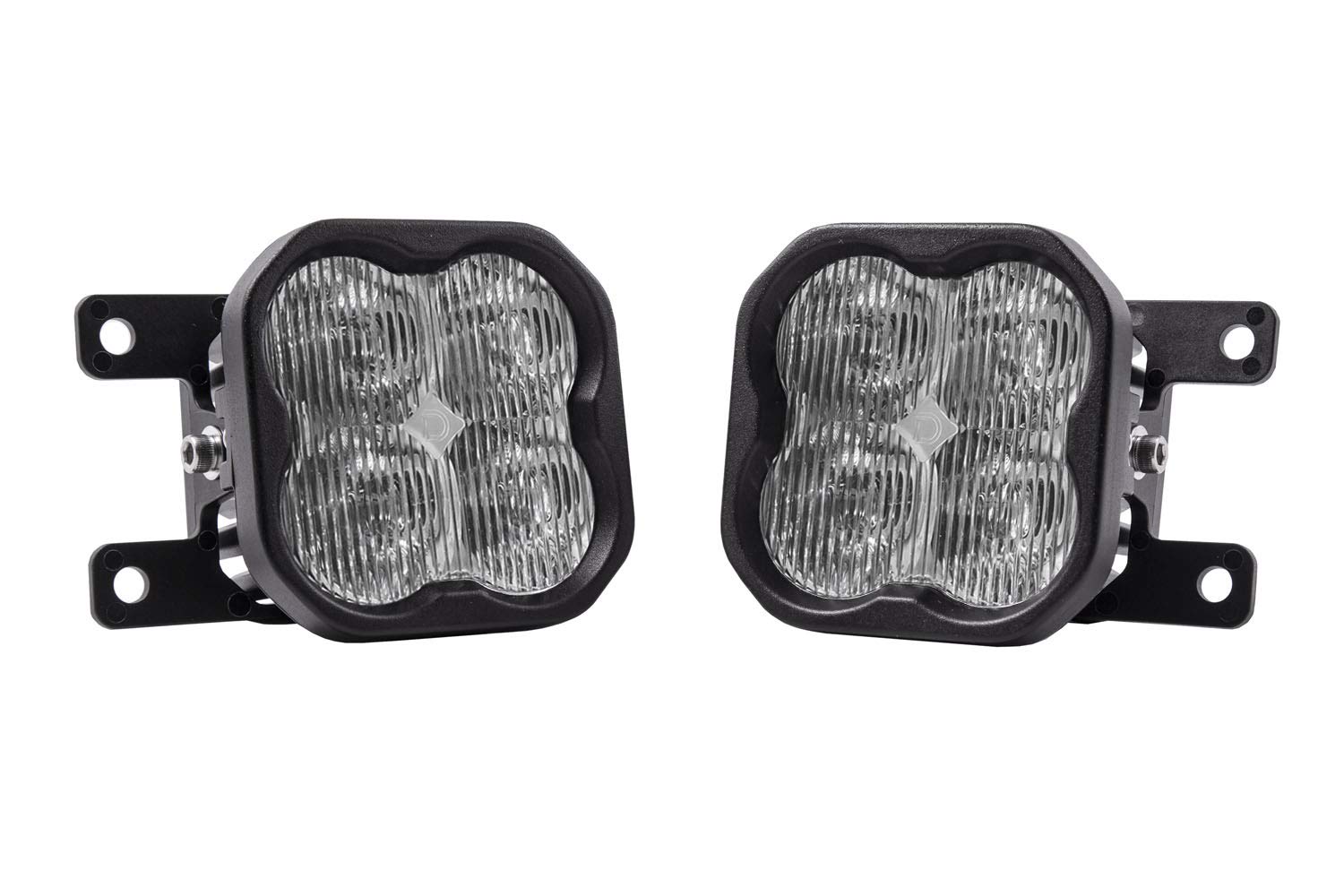 Diode Dynamics Fog Light Kit SS3 LED compatible with Ford Bronco (w/Standard Bumper) 2021-2023, Yellow SAE Fog Max with Backlight