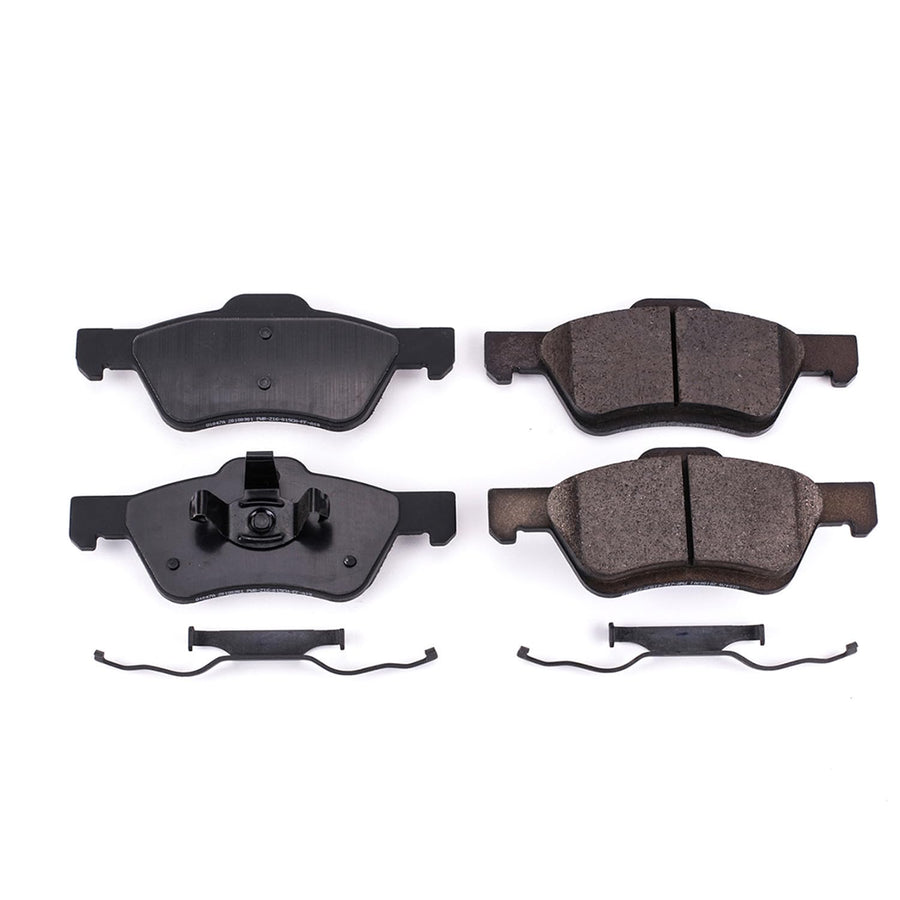 Power Stop Brake Kit Front For Ford Escape 2008-10 |Mazda Tribute 2008-10 |Mercury Mariner 2008-10 - Ceramic Brake Pads With Installation Hardware, 17-1047A