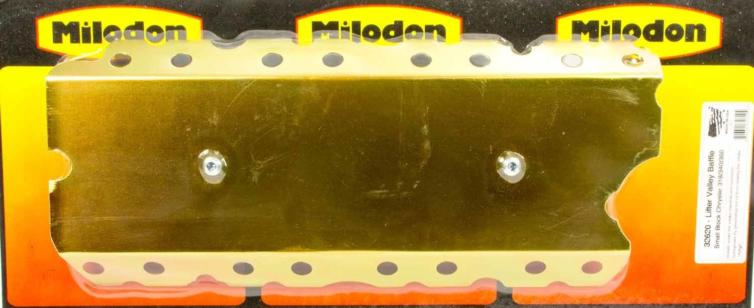 Milodon Gold Zinc Plated 32620 Lifter Valley Baffle for Chrysler 318/340/360
