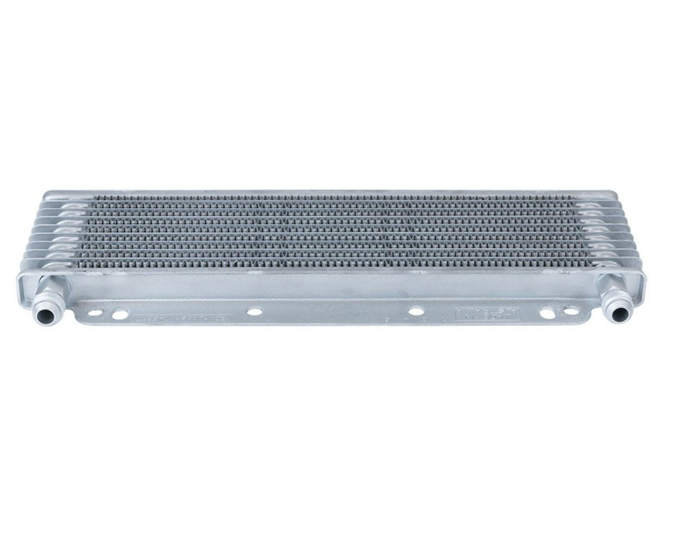 Stacked Plate 8-Row Transmission Cooler, 11 x 3 5/32 x 3/4" with -6 AN Fittings (400008)