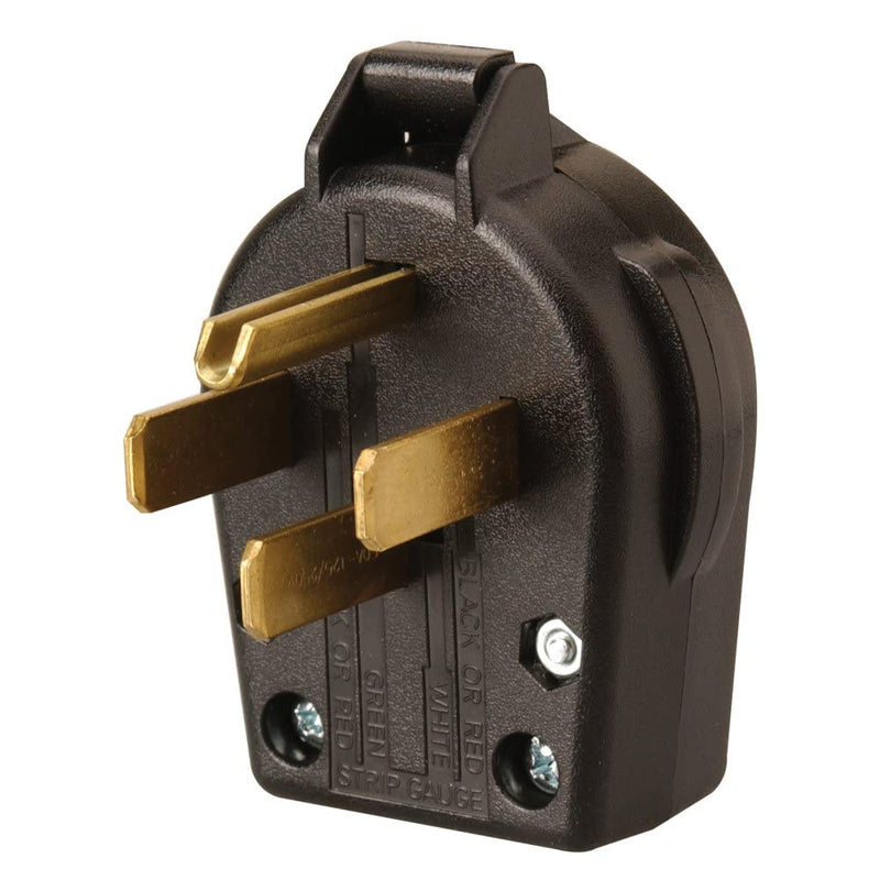 50-Amp Coleman Cable Replacement Male RV Plug End; Black 095433308