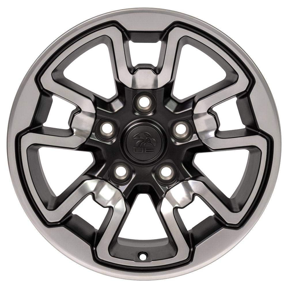 OE Wheels DG55-17080-5550-18PB1: 17" Dg55 Replica Wheel Fits Dodge Ram Rebel 17X8 Polished W/Satin Wheel