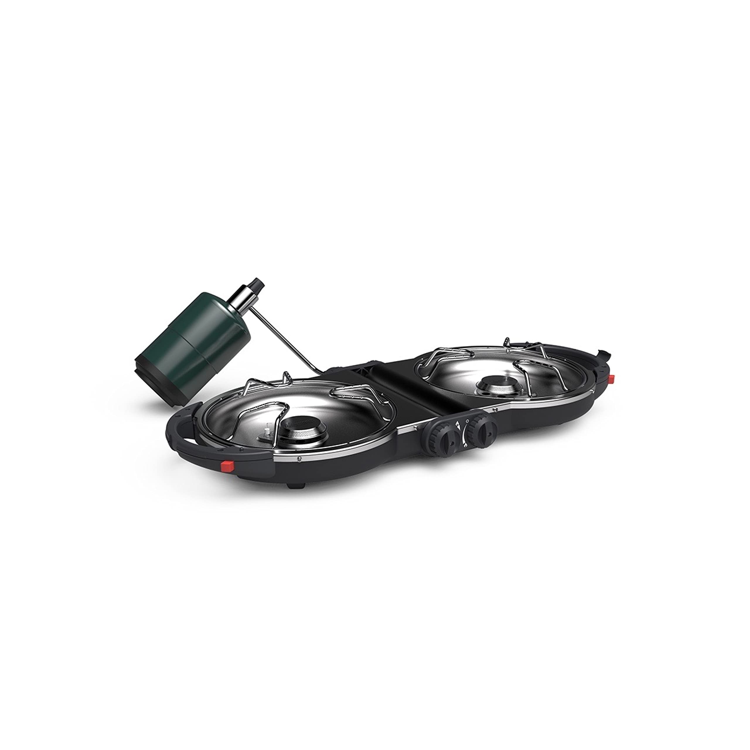 Coleman 2-Burner Fold ‘N Go Propane Stove, Dual Adjustable Burners with 20,000 BTUs of Power & InstaStart Ignition, Great for Camping, Tailgating, Grilling, & More