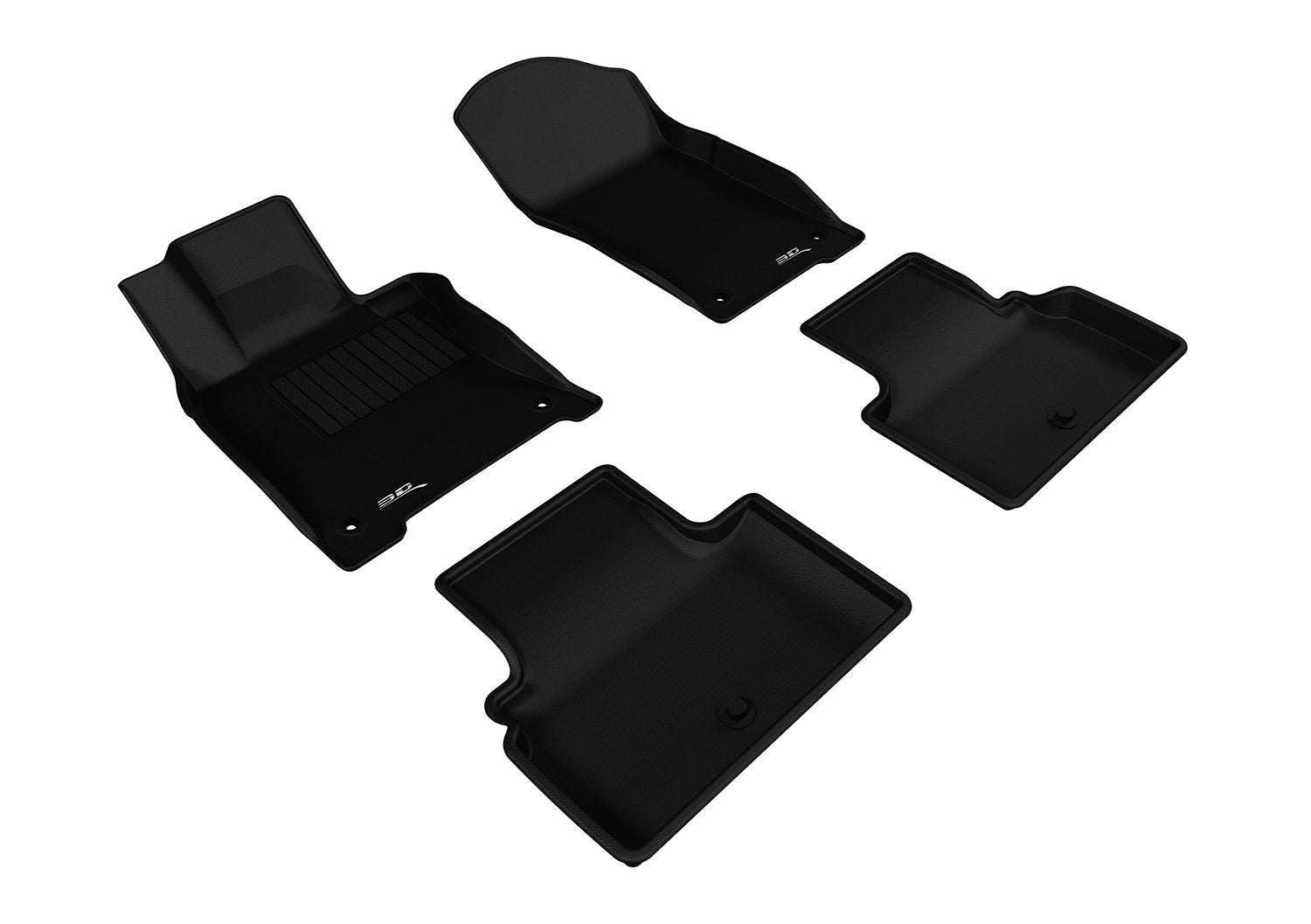 Custom Fit 3D MAXpider All-Weather Floor Mats (Black) Compatible with Infiniti Q50 2014-2017 - R1 R2
