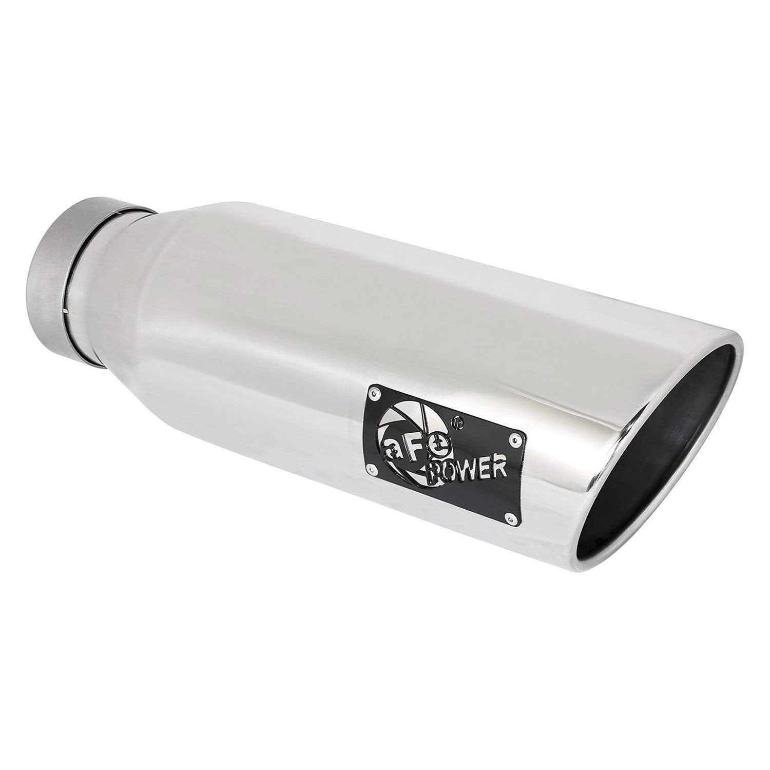 MACH Force-Xp aFe Power 304 Stainless Steel Clamp-on Exhaust Tip Polished 49T40601-P18
