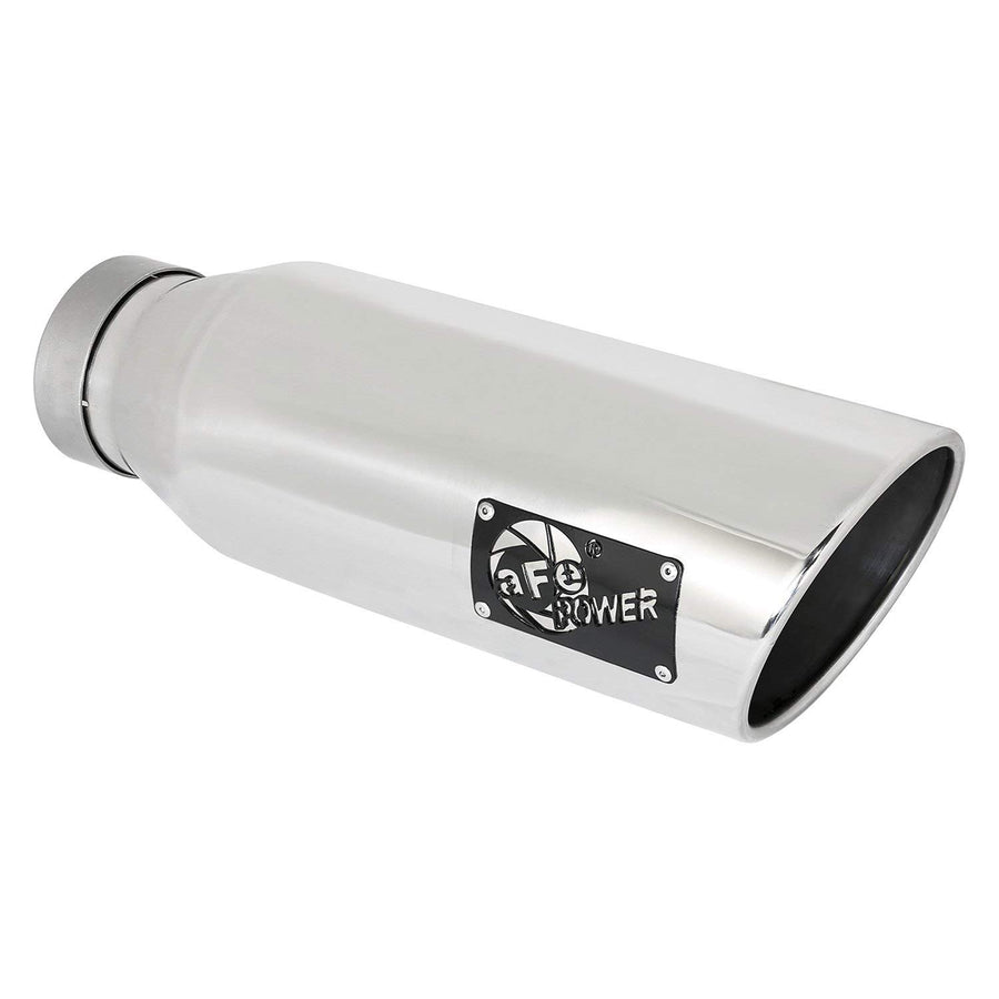 MACH Force-Xp aFe Power 304 Stainless Steel Clamp-on Exhaust Tip Polished 49T40601-P18