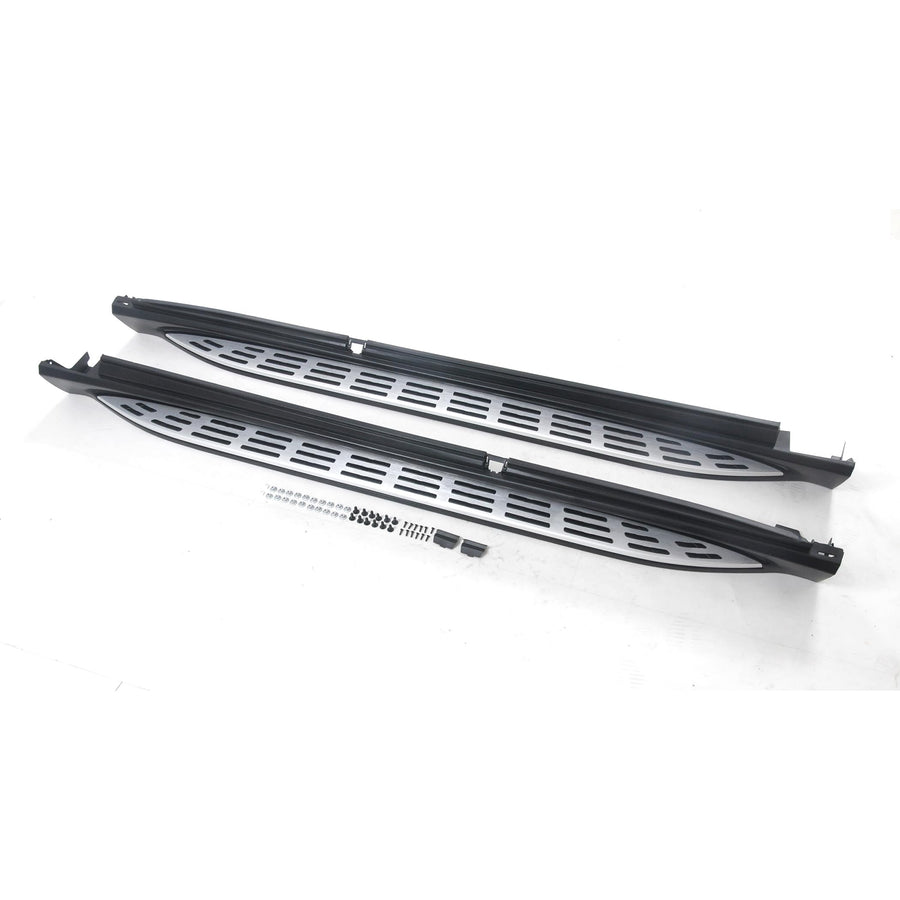 OEM Replica Black Horse Running Boards Compatible with 2021-2024 Mercedes-Benz GL350 4Matic Coupe -RMWC167