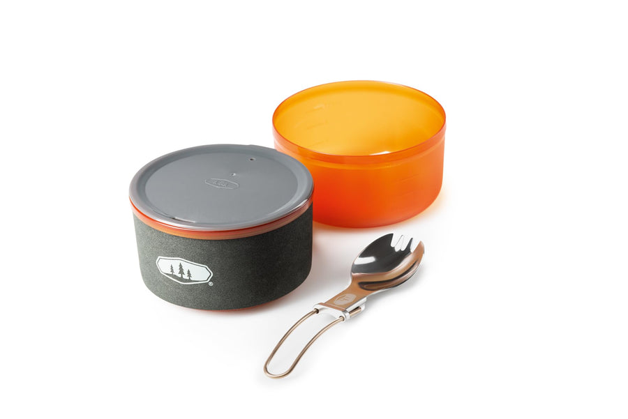 Halulite Soloist GSI Outdoors, Ultralight Backpacking Cooking and Eating Set