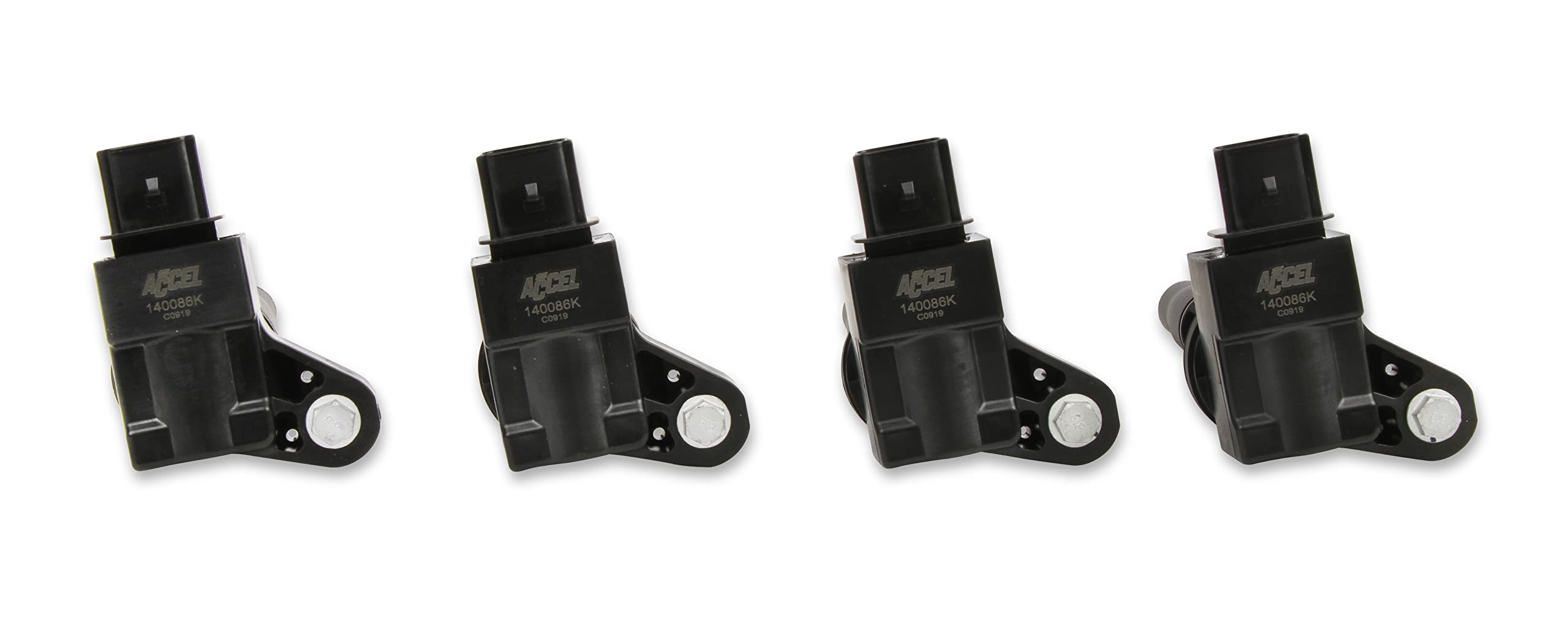 140086K-4 ACCEL Ignition Coils - Black, 4-Pack