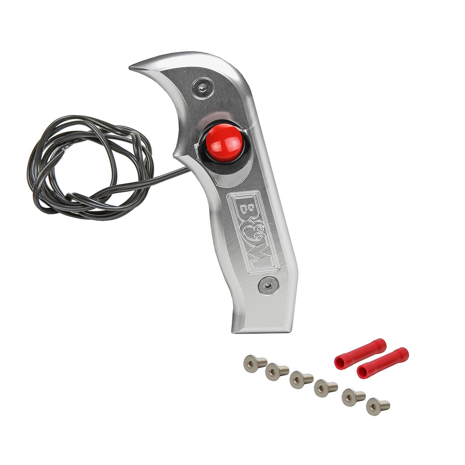 Optional B&M 81060 Side Plate with Integral 12-Volt Actuator Button for Magnum Grip Shifters