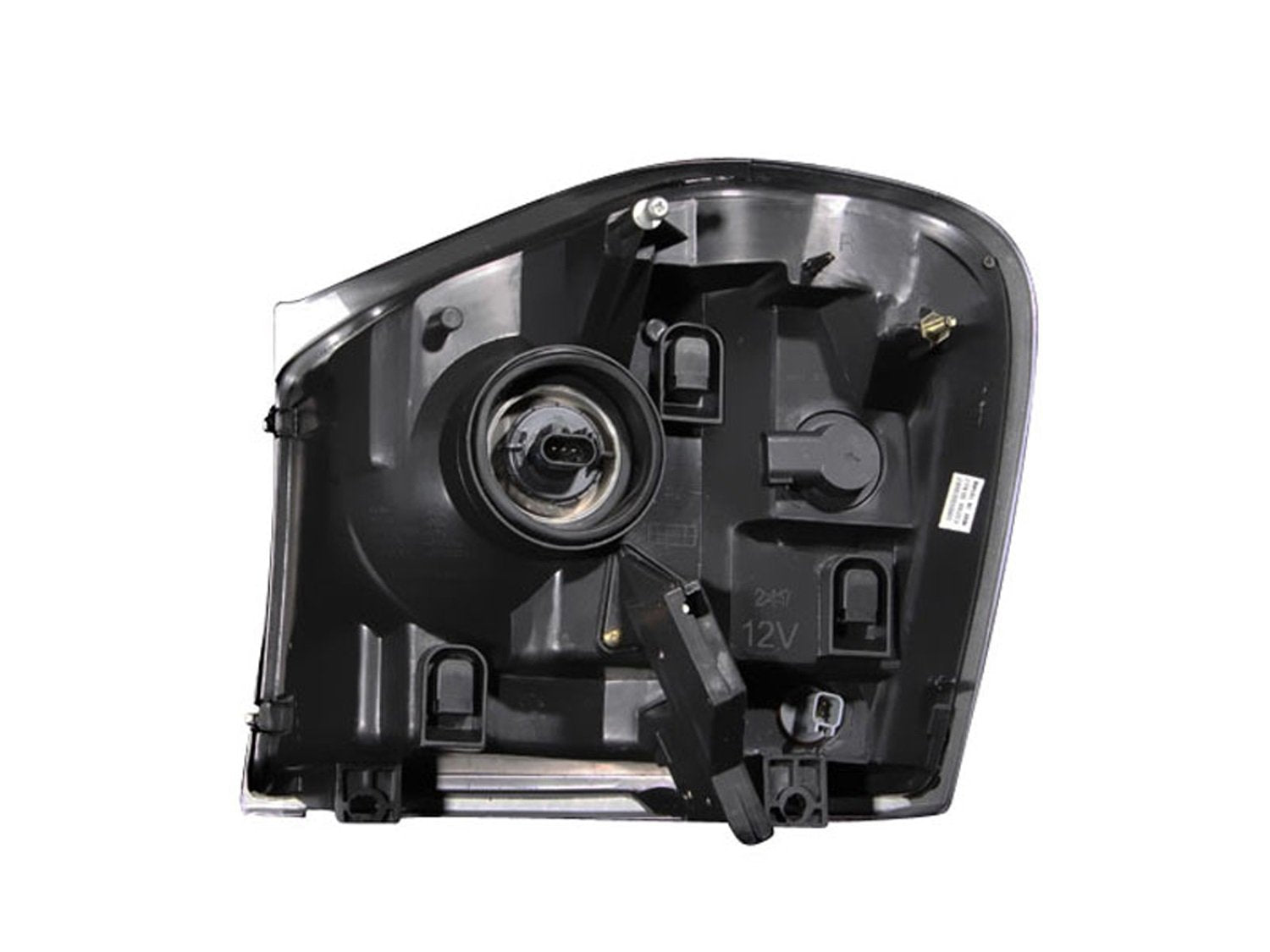 Dodge Durango Anzo USA 111110 Black With Amber Reflectors Headlight Assembly - (Sold in Pairs)