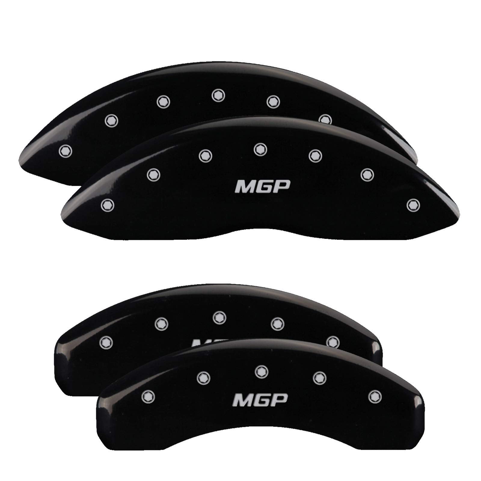Caliper Covers MGP 15214SMGPBK Fits 2010-2017 Audi Q5; Black Brake Covers (Set of 4)