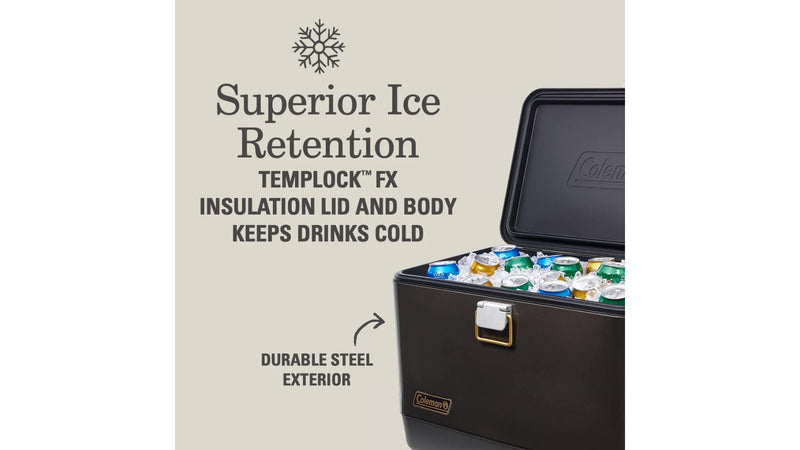 54-Quart Coleman 1900 Collection Hard Cooler—Steel Belted Cooler