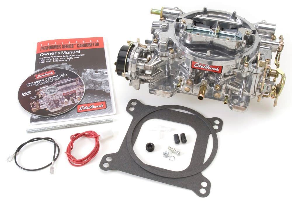 1400 Edelbrock Performer 600 CFM Square Bore 4-Barrel Air Valve Secondary Electric Choke New Carburetor