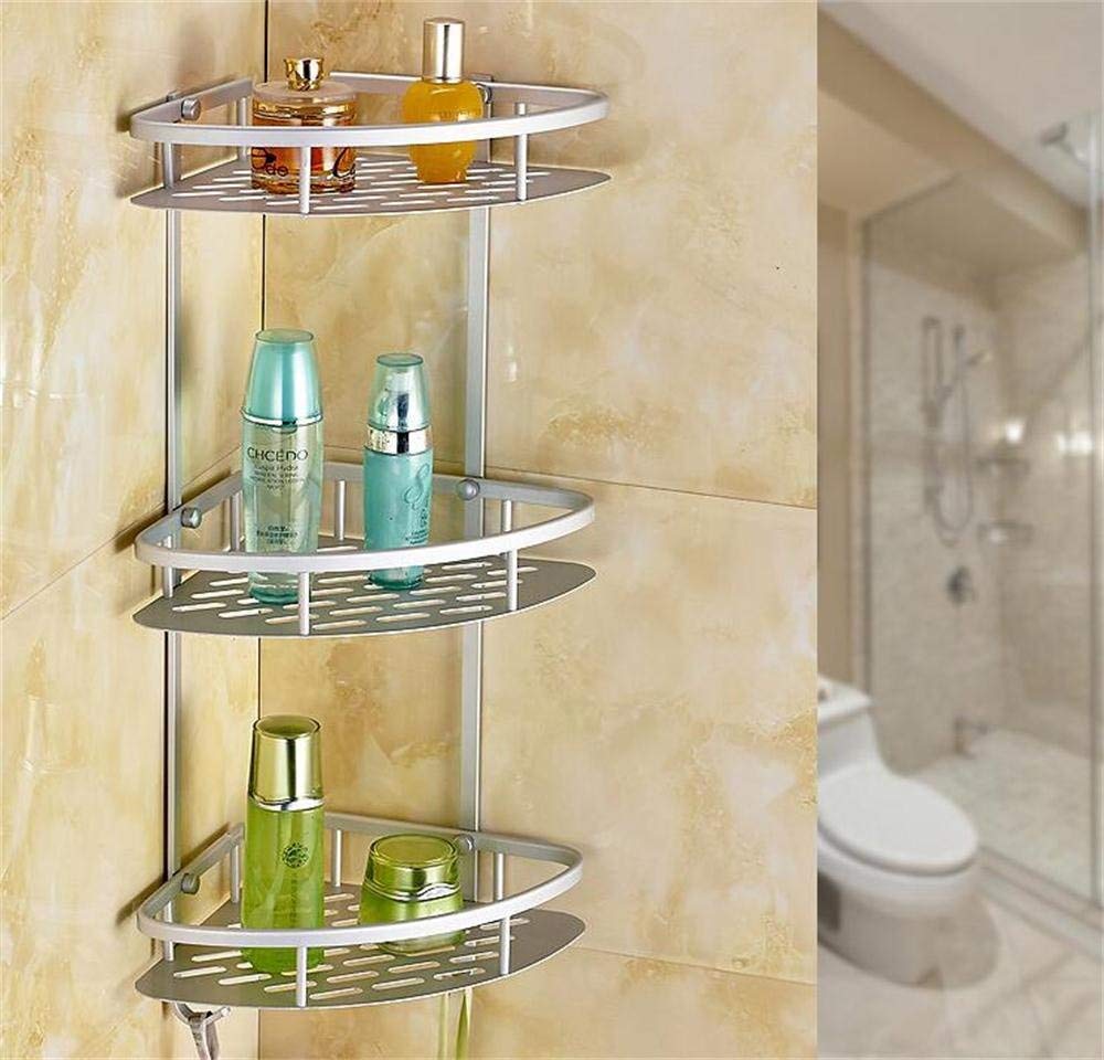 Bathroom BTBT space aluminum 3 layers triangular racks, cosmetic storage rack/Corner Shelf, wallmounted Bathroom Shelf