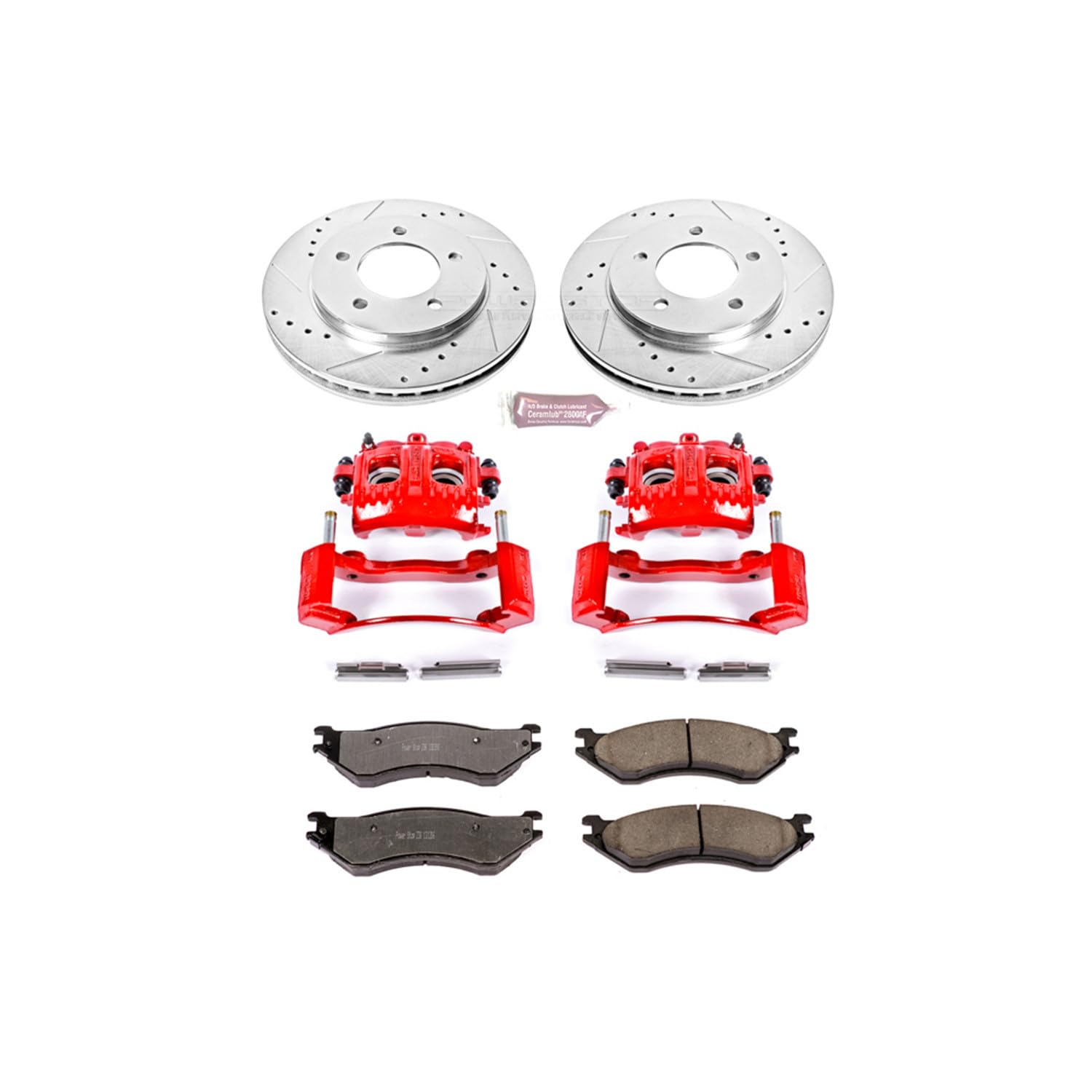Power Stop Front KC1869-36 Z36 Truck and Tow Brake Kit with Calipers For Ford Expedition 1997-2002, Lincoln Navigator 1998-2002 [Model Specific]