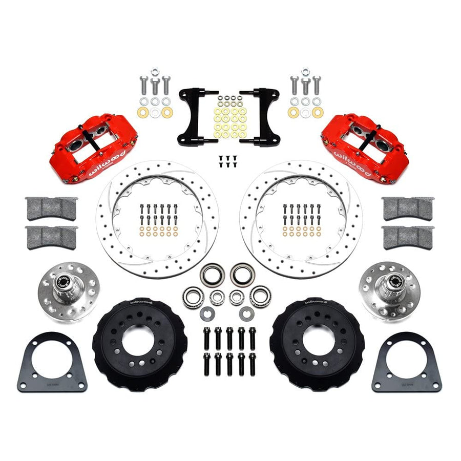 12.88" FNSL6R Hub Kit, Drill-Zinc, Red Front