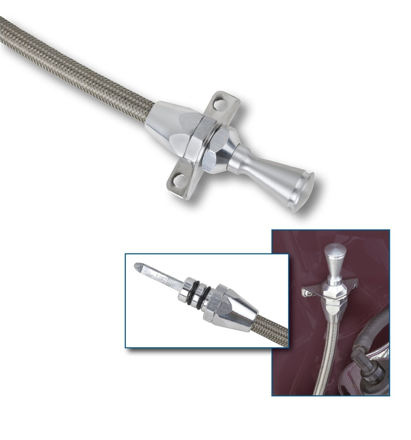Hi-Tech Lokar TD-30C4TMPAN Transmission Dipstick for Ford C-4 Pan Transmount