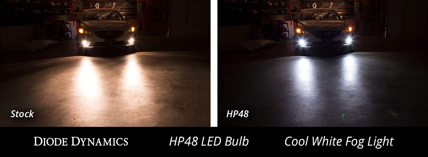 Diode Dynamics LED Fog Light Bulbs HP48 compatible with 9005 bulb size (pair)