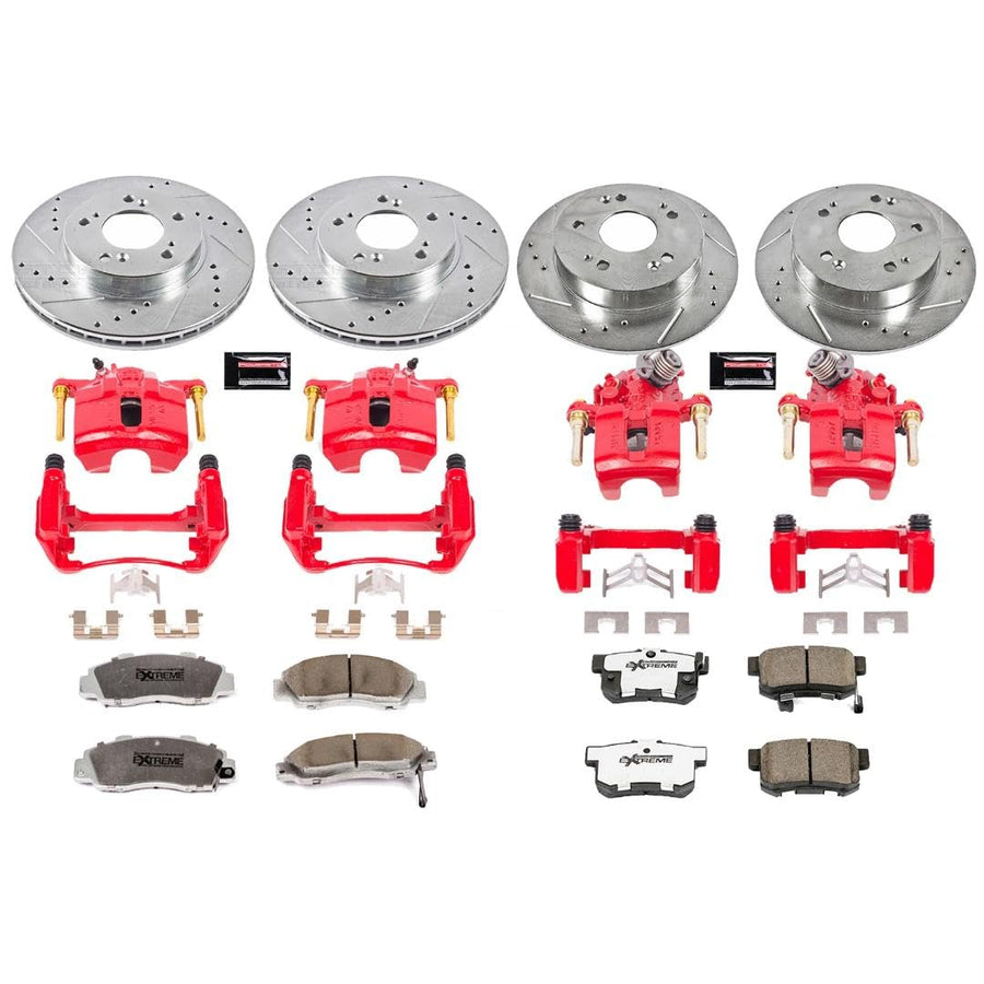 Power Stop Z26 KC706-26 Front & Rear Street Warrior Brake Kit Honda For Honda Prelude 1997-2001 [Model Specific]