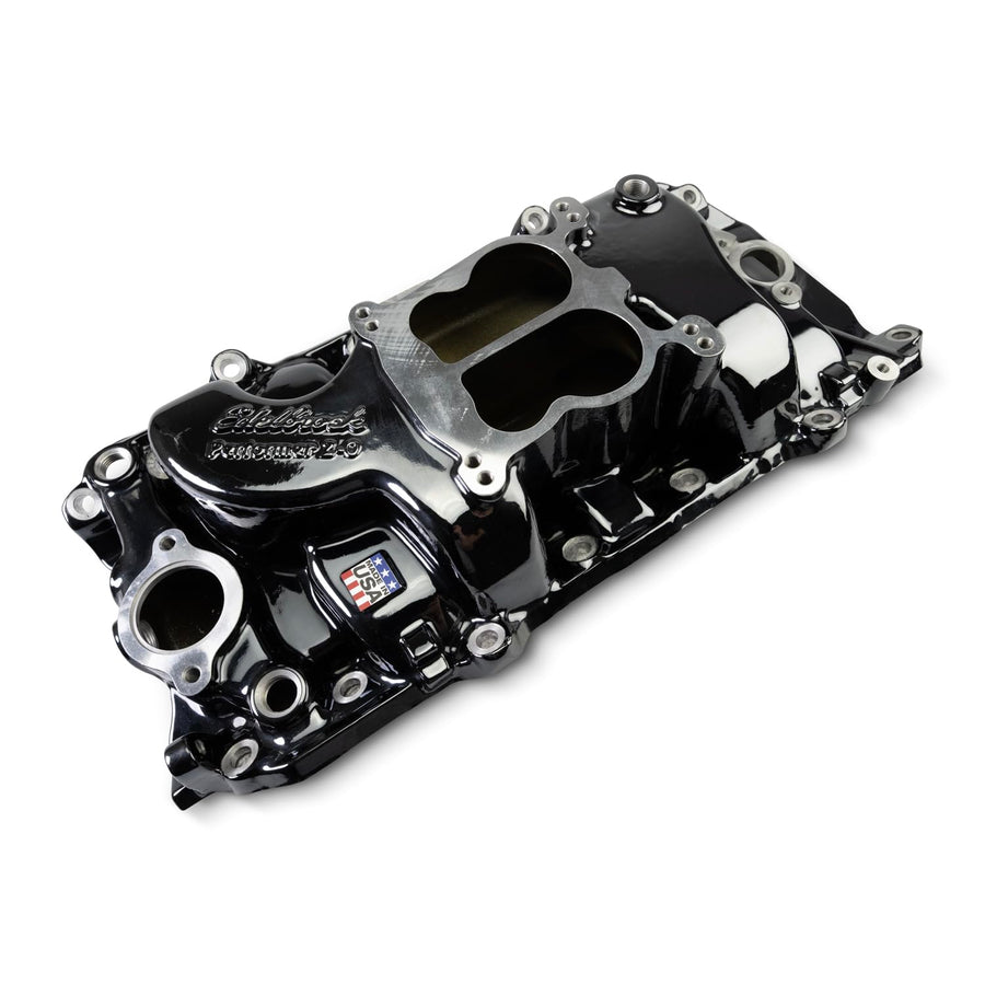 Edelbrock - BB CHEVY 396-454 OVAL PORT, INTAKE MANIFOLD, PERFORMER, BLACK PLASMA COATED (2161-BP)