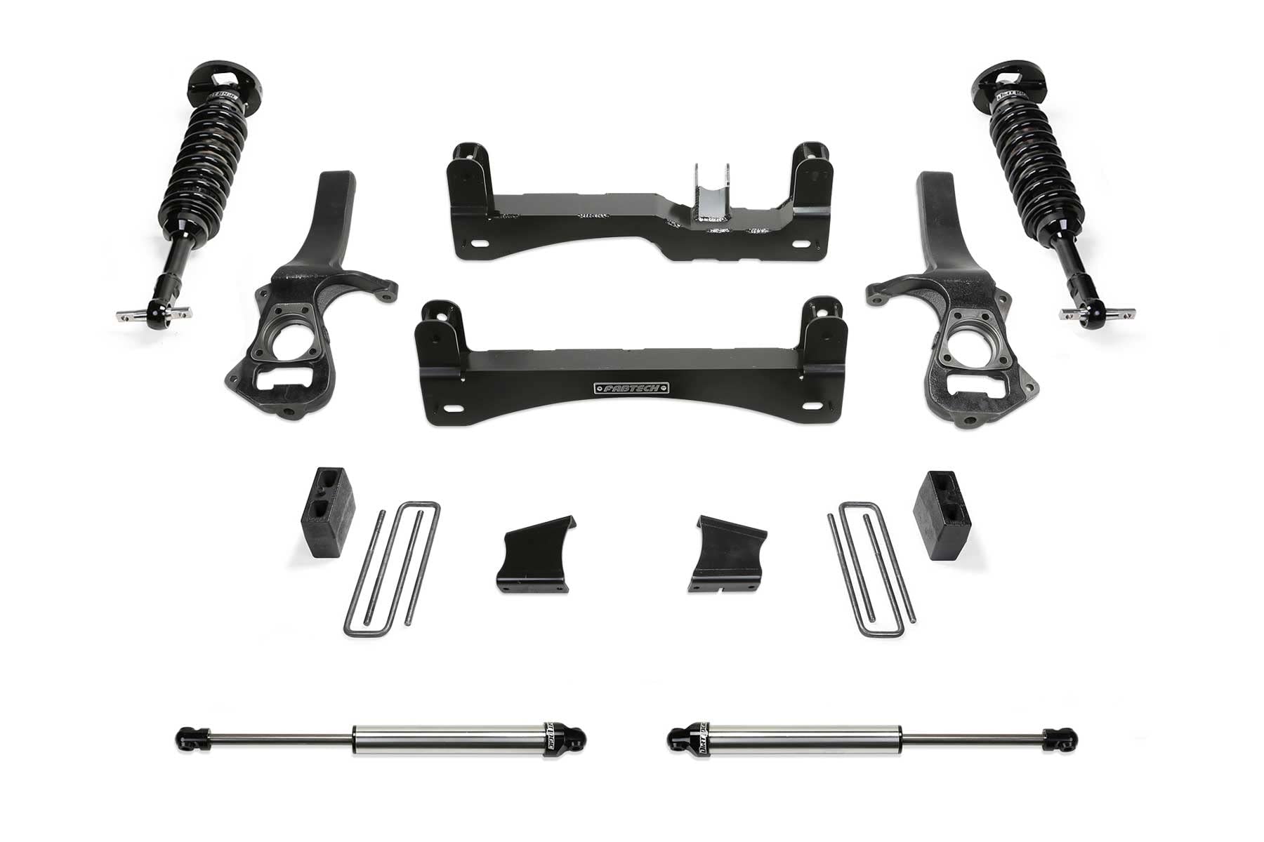 Fabtech Performance Lift System K1150DL w/Shocks 6 in. Lift w/Front Dirt Logic 2.5 Coilovers Rear Dirt Logic 2.25 Shocks Lift System w/Shocks