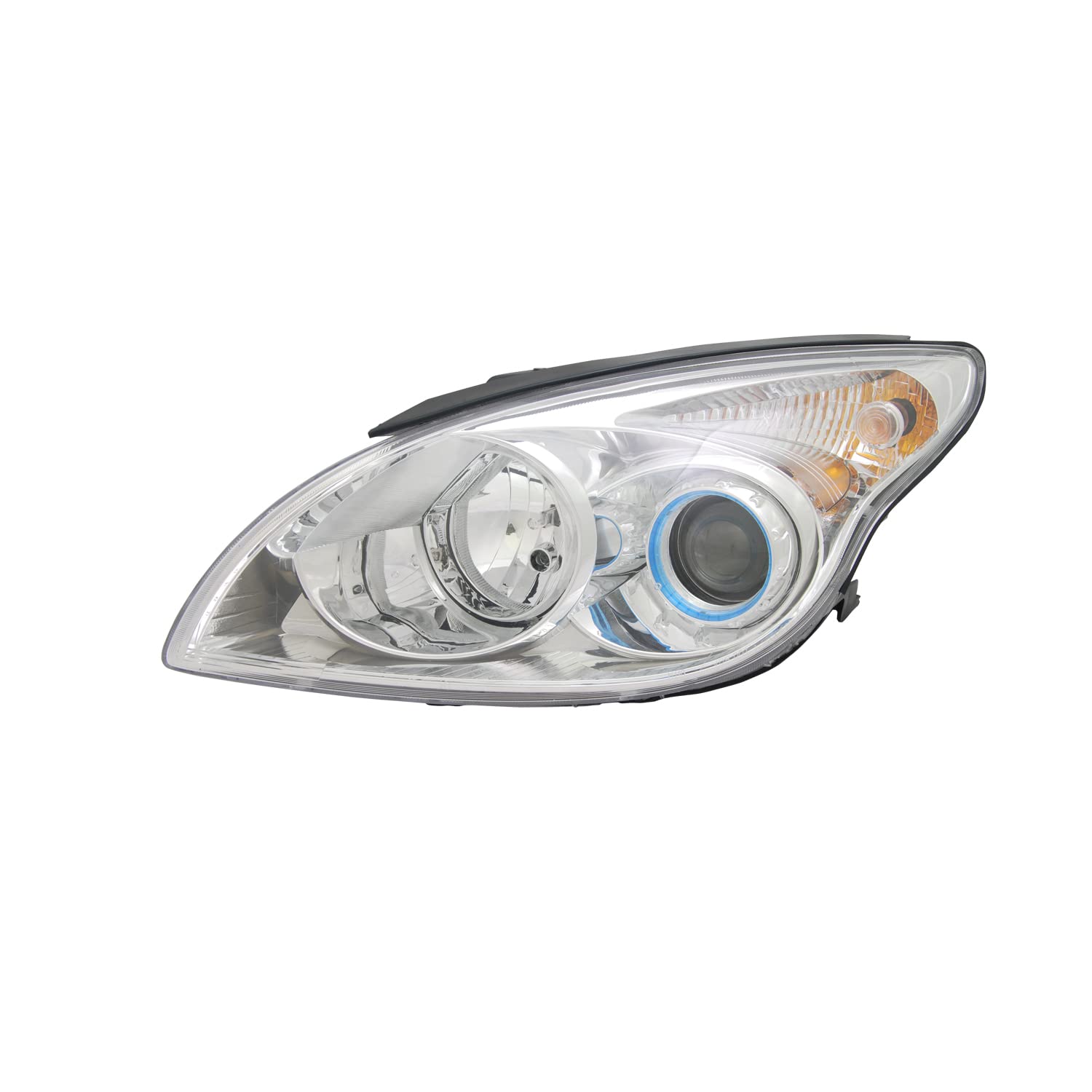 Left TYC Headlight Assembly Compatible with 2010-2012 Hyundai Elantra
