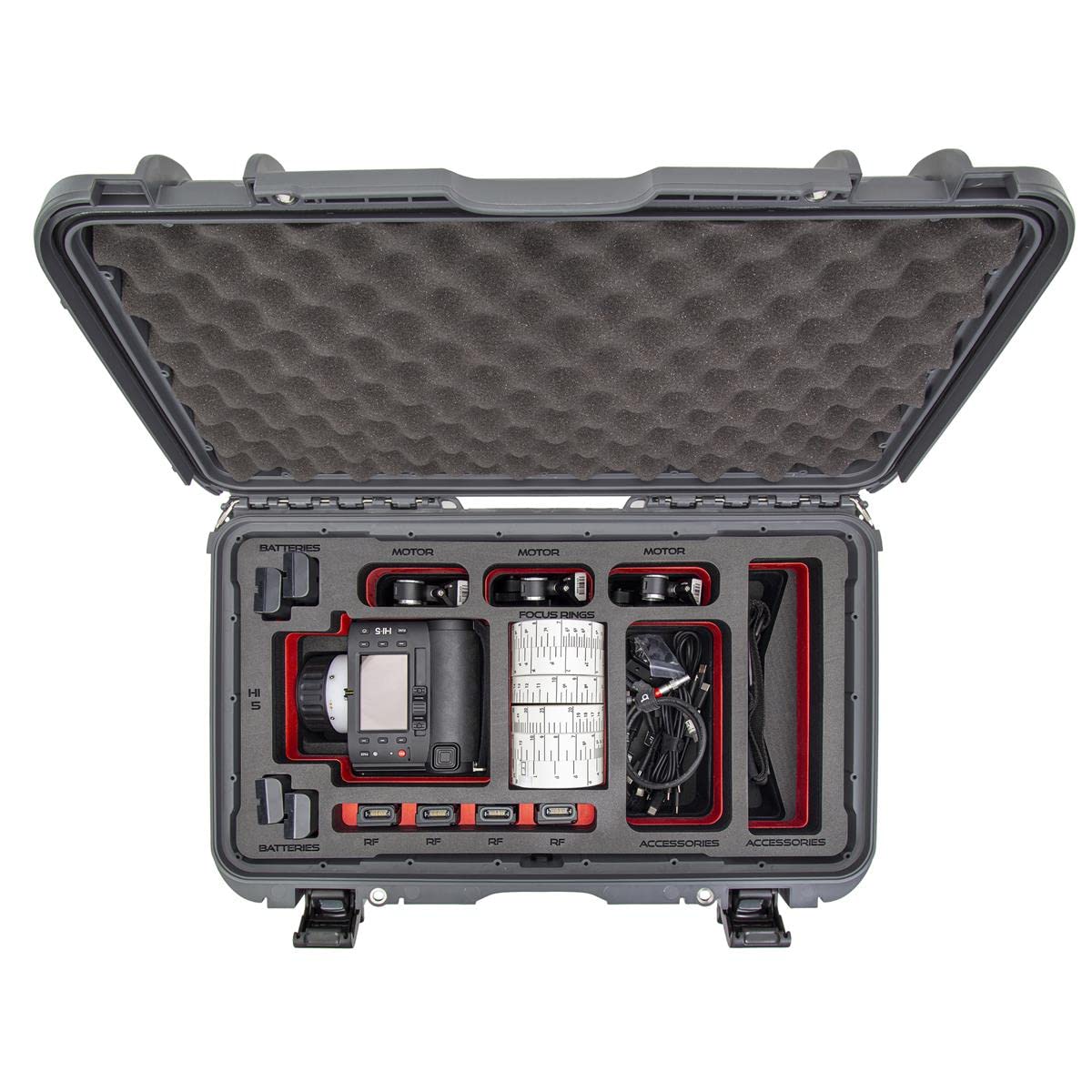 Wheeled Waterproof Nanuk 935 Case with Foam Insert for ARRI Hi-5, Graphite