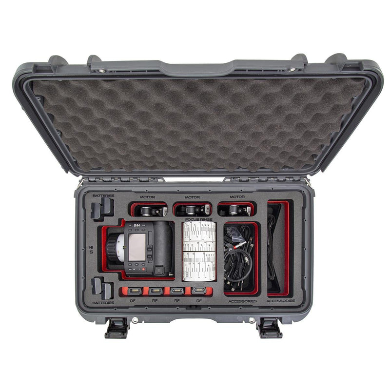 Wheeled Waterproof Nanuk 935 Case with Foam Insert for ARRI Hi-5, Graphite