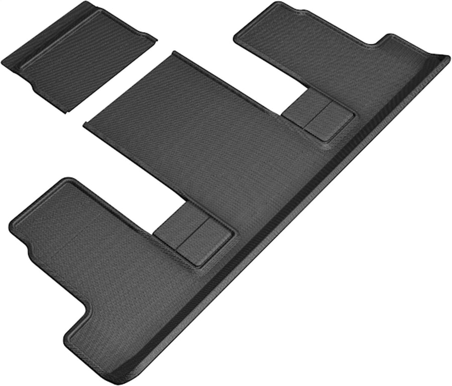 3D MAXpider Floor Mats All-Weather for Chevrolet Traverse/Buick Enclave (2nd Row Bucket Seat) 2018-2020 Custom Fit Car Liners, Kagu Series (3rd Row, Black)