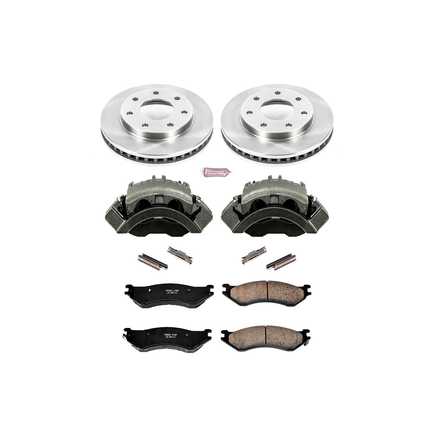 Power Stop 1-Click KCOE5139 Autospecialty Replacement Brake Kit with Calipers