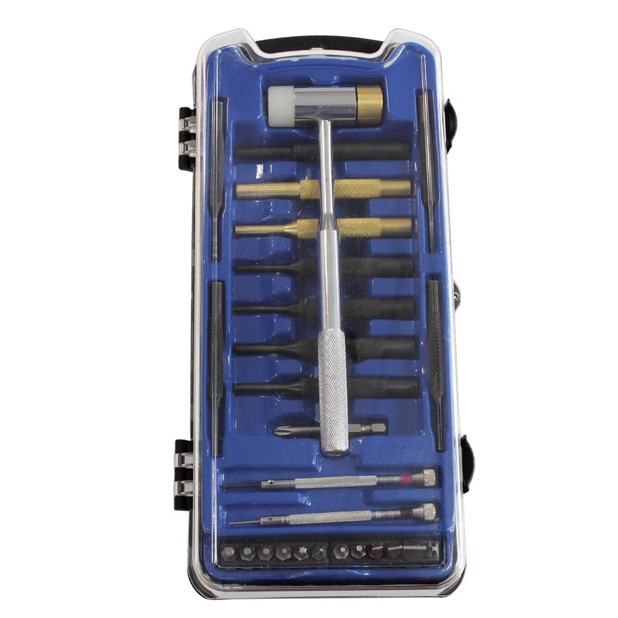 Birchwood Casey Professional Weekender Gunsmith Kit | Durable Versatile Gunsmithing Multi-Piece 27 Tool Set | Punches, Bits, Drivers & Case Included