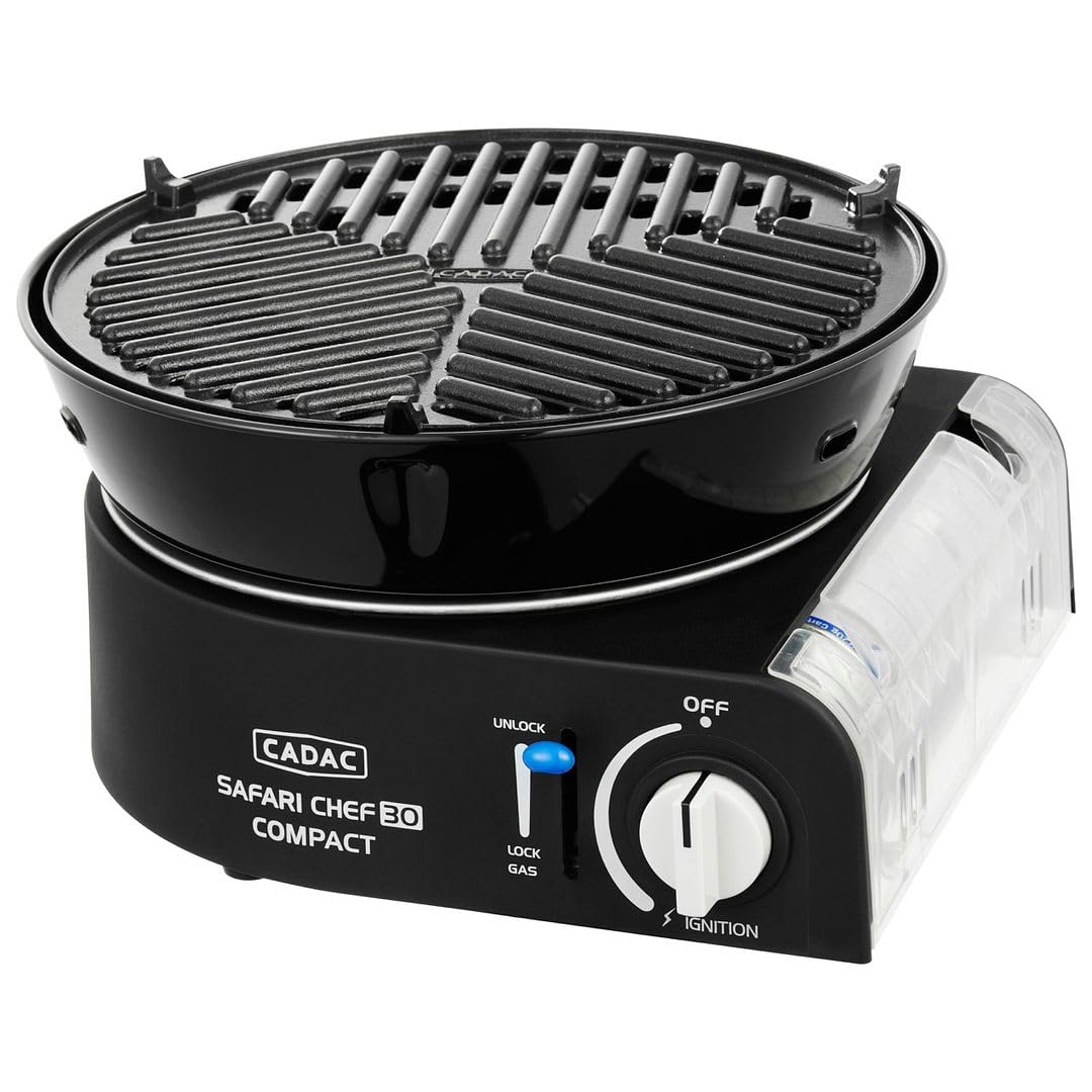 CADAC Safari Chef 30 Compact/Portable Front Runner 6 Piece/Gas Barbeque/Camp Cooker