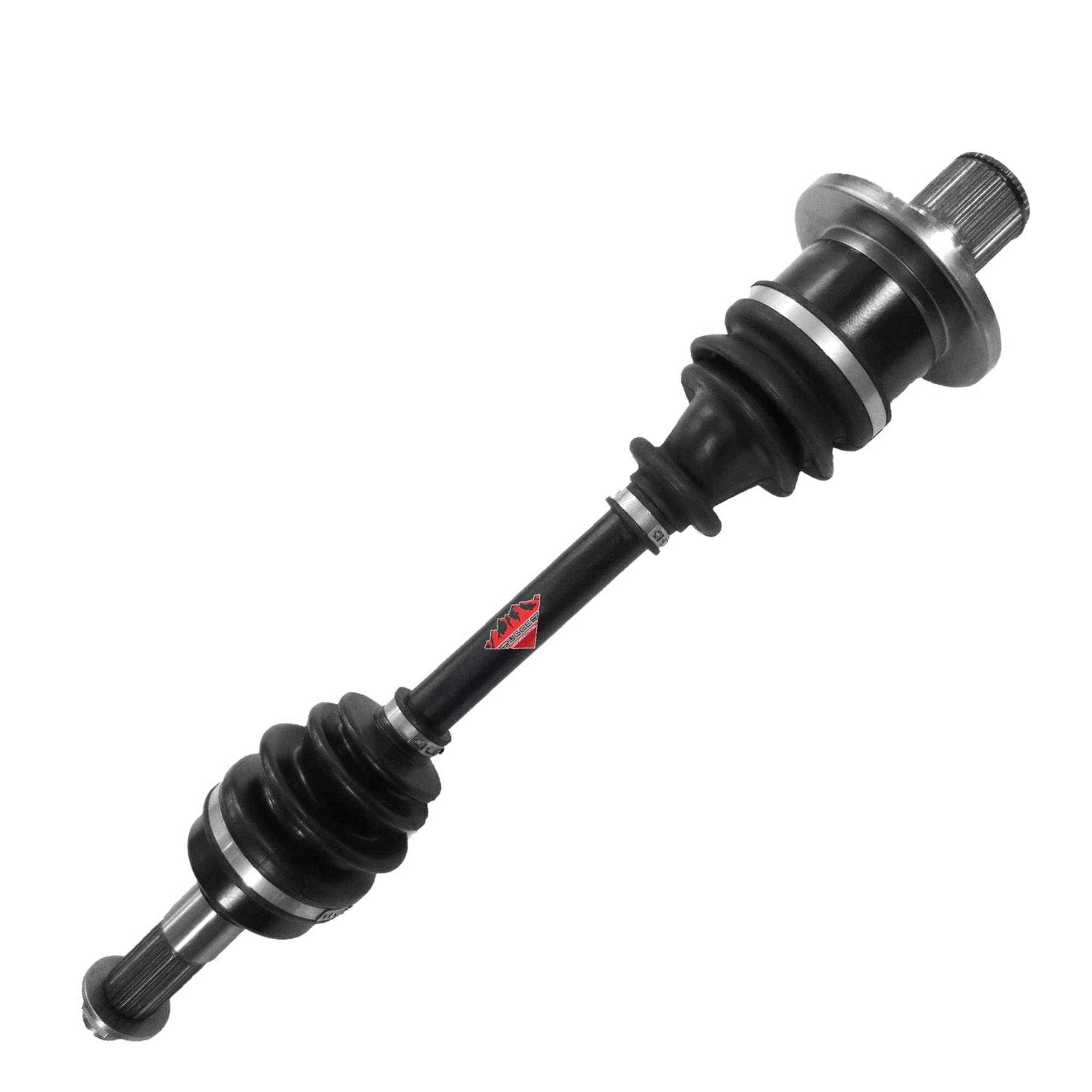 Rear Left Rugged Performance Axle for (2003-08) Yamaha Grizzly 660, Stainless-Steel Clamps Coated for High Protection OEM: 5KM-2530U-10-00, 5KM-2530U-13-00, 5KM-2530W-10-00