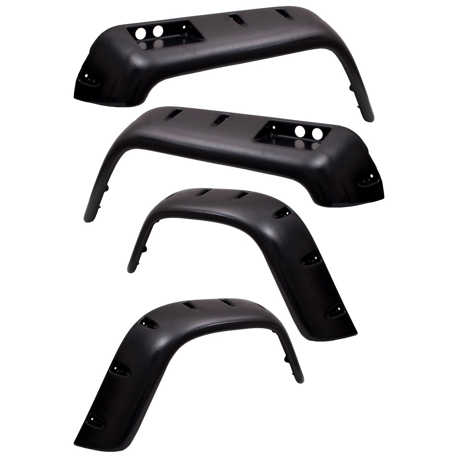 11633.10 Rugged Ridge All Terrain Fender Flare Kit, 6 Piece; 76-86 CJ5/CJ7/CJ8 Scrambler