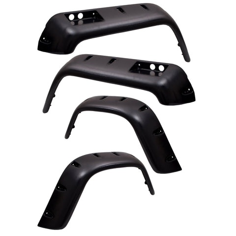 11633.10 Rugged Ridge All Terrain Fender Flare Kit, 6 Piece; 76-86 CJ5/CJ7/CJ8 Scrambler