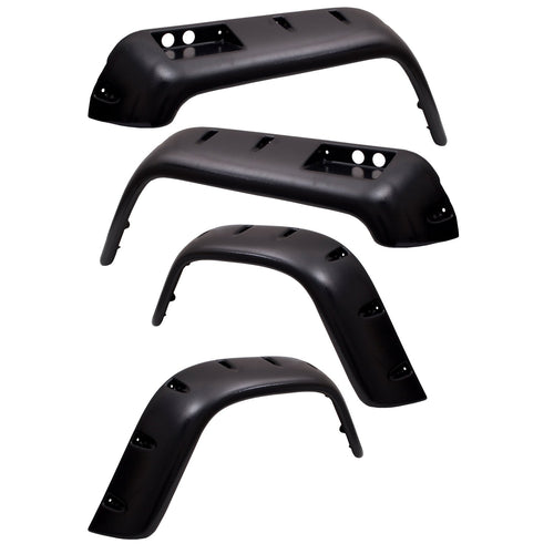 11633.10 Rugged Ridge All Terrain Fender Flare Kit, 6 Piece; 76-86 CJ5/CJ7/CJ8 Scrambler