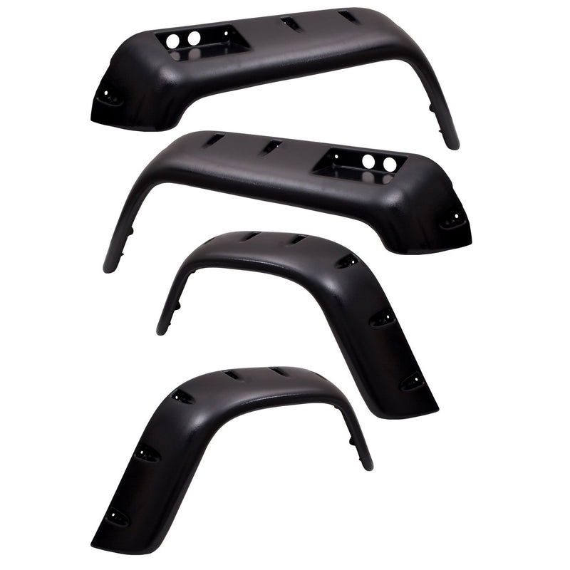 11633.10 Rugged Ridge All Terrain Fender Flare Kit, 6 Piece; 76-86 CJ5/CJ7/CJ8 Scrambler