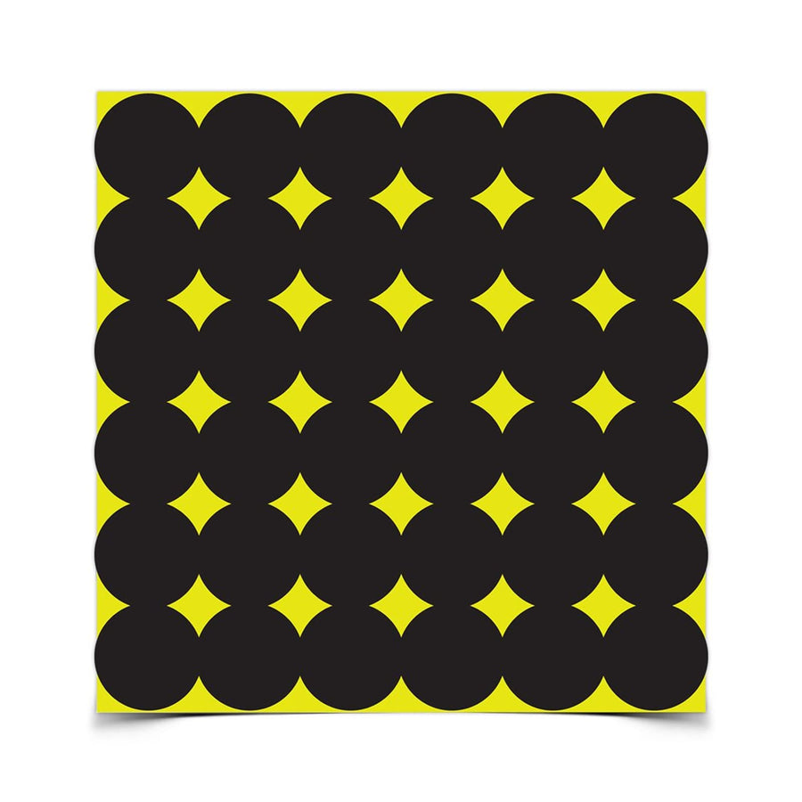 Shoot-N-C BIRCHWOOD CASEY 1" Black Repair Pasters for Shooting Targets - Highly Visible Instant Feedback Self-Adhesive Reactive Targets for Indoor & Outdoor Shooting - 432 Targets