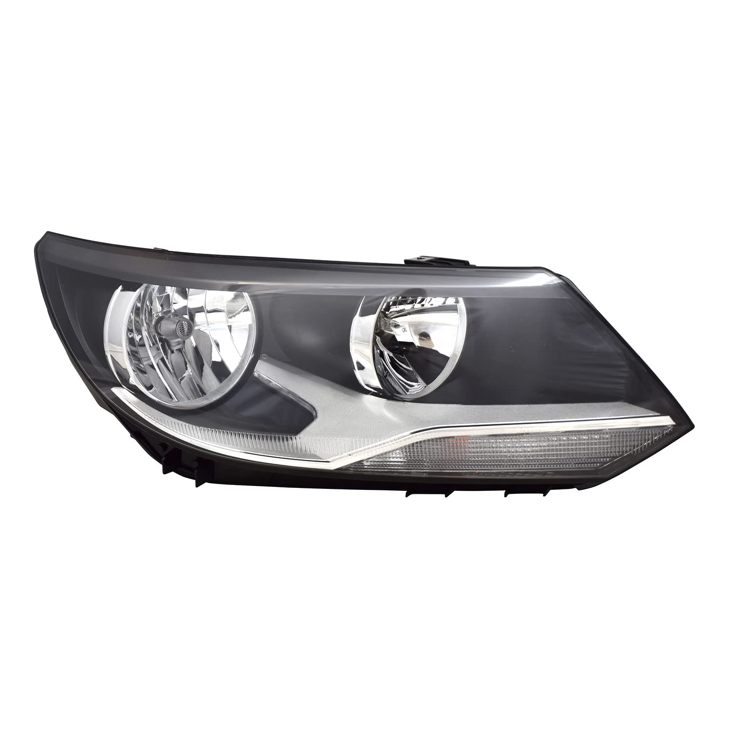 Right TYC Headlight Assembly Compatible with 2012-2018 Volkswagen Tiguan