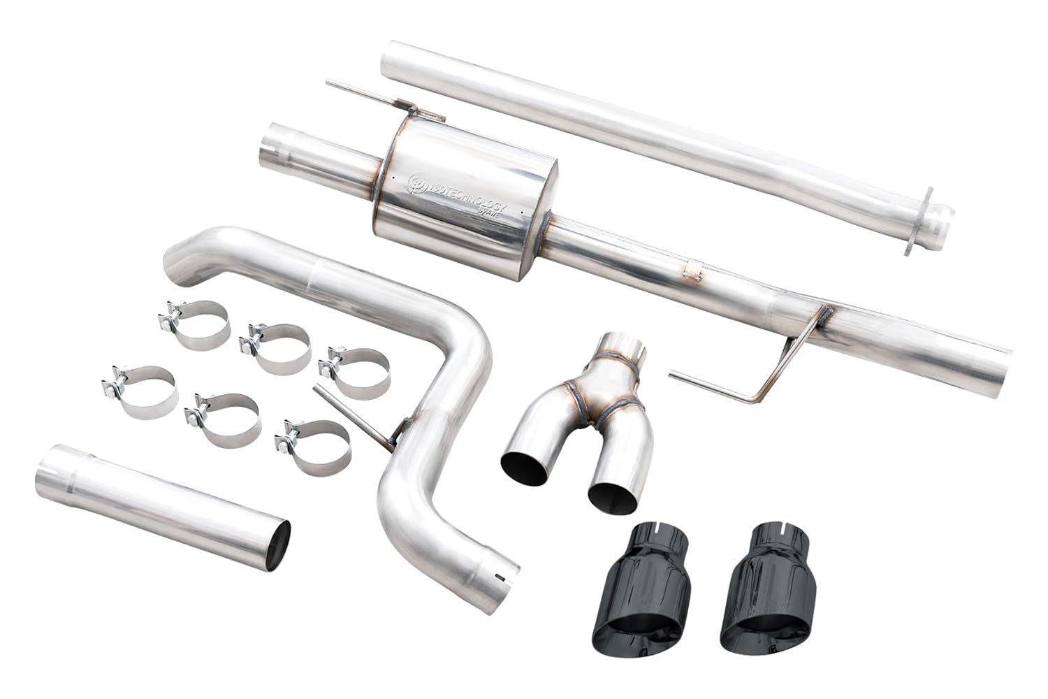 Ford F150 AWE 0FG 21+ Dual Side Exit Cat-Back Exhaust - 4.5in Diamond Black Tips