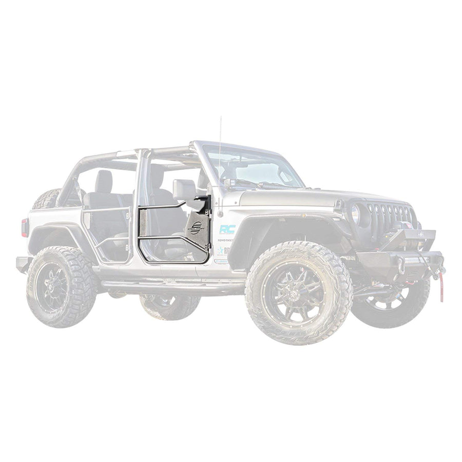 Front Tubular Doors SteelCraft 92220 - Fine Textured Black
