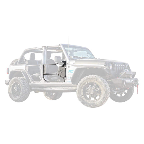 Front Tubular Doors SteelCraft 92220 - Fine Textured Black