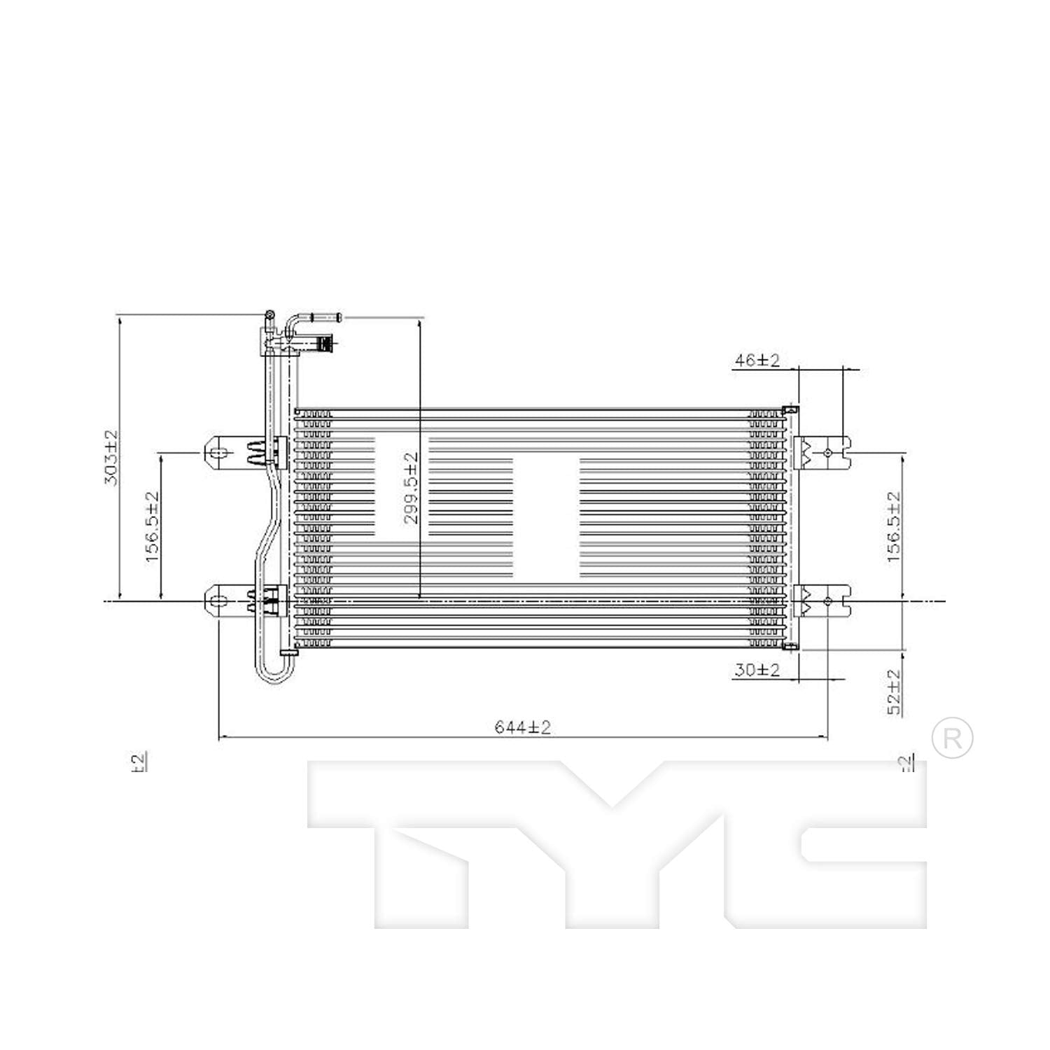 External TYC Transmission Oil Cooler Compatible with 2004-2014 Nissan Pathfinder